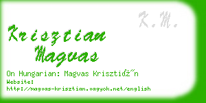 krisztian magvas business card